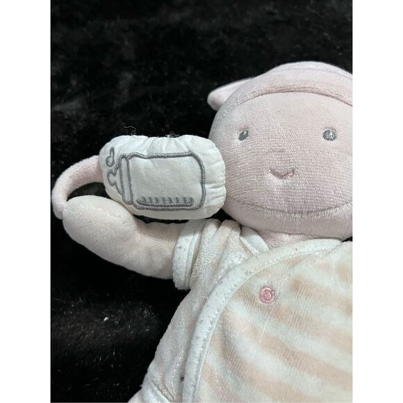 Jolijou The Little Loulou Soft Doll pink striped plush - Picture 4 of 4